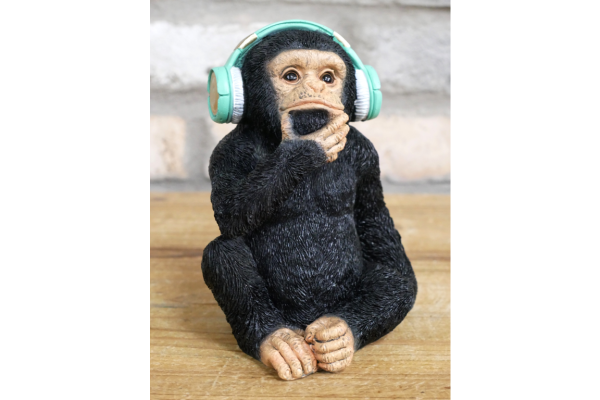 Monkey wearing Headphones