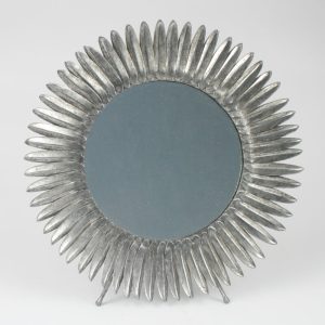 Circular Standing Mirror - Feather