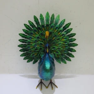 Metal Peacock with Solar Light