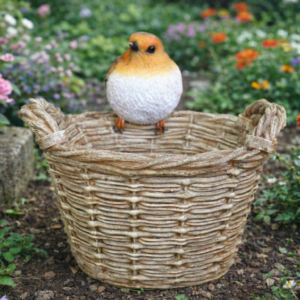 Robin on a Basket
