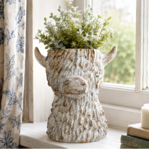 Highland Cow Head Planter