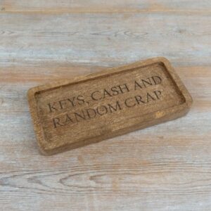 Wooden Keys, Cash & Random Crap Tray